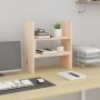 Solid pine wood monitor stand (39-72)x17x43 cm by vidaXL, Computer bases and risers - Ref: Foro24-814009, Price: 24,41 €, Dis...