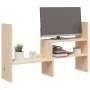 Solid pine wood monitor stand (39-72)x17x43 cm by vidaXL, Computer bases and risers - Ref: Foro24-814009, Price: 24,08 €, Dis...