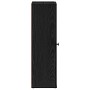 Mueble de baño con portarrollos negro 20,5x22x72 cm