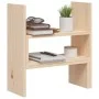 Solid pine wood monitor stand (39-72)x17x43 cm by vidaXL, Computer bases and risers - Ref: Foro24-814009, Price: 24,08 €, Dis...