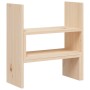 Solid pine wood monitor stand (39-72)x17x43 cm by vidaXL, Computer bases and risers - Ref: Foro24-814009, Price: 24,41 €, Dis...