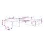 Monitorständer aus massivem Kiefernholz, 60 x 24 x 10,5 cm von vidaXL, TV-Möbel - Ref: Foro24-813934, Preis: 20,39 €, Rabatt: %