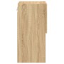 Muebles de TV con luces LED 2 uds roble Sonoma 30,5x30x60 cm
