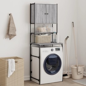 Armario de lavadora gris Sonoma 68x48,5x194 cm