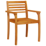 Juego de comedor de jardín 9 piezas madera maciza de acacia