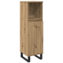 Juego de Muebles de 3 Piezas para Baño en Roble Artesanal