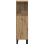 Juego de Muebles de 3 Piezas para Baño en Roble Artesanal