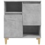 Aparadores 2 uds madera contrachapada gris hormigón 60x35x70 cm