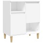Aparadores 3 uds madera contrachapada blanco 60x35x70 cm