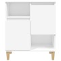 Aparadores 3 uds madera contrachapada blanco 60x35x70 cm