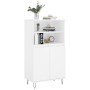 Aparador alto madera contrachapada blanco 60x36x110 cm