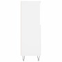 Aparador alto madera contrachapada blanco 60x36x110 cm