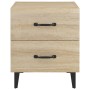 Mesitas de noche 2 unidades color roble Sonoma 40x35x47,5 cm