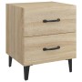 Mesitas de noche 2 unidades color roble Sonoma 40x35x47,5 cm