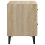 Mesitas de noche 2 unidades color roble Sonoma 40x35x47,5 cm