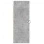 Armario de pared madera ingeniería gris hormigón 34,5x34x90 cm