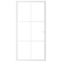 Puerta interior vidrio EGS y aluminio blanco 102,5x201,5 cm
