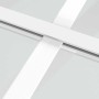 Puerta interior vidrio EGS y aluminio blanco 102,5x201,5 cm