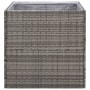 Synthetischer Rattan-Pflanzkübel grau 80x80x80 cm von vidaXL, Töpfe und Pflanzgefäße - Ref: Foro24-319177, Preis: 112,34 €, R...