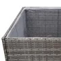 Synthetic gray rattan planter 80x80x80 cm by vidaXL, Pots and planters - Ref: Foro24-319177, Price: 119,56 €, Discount: %