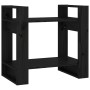 Estantería/divisor de espacios madera pino negro 60x35x57 cm by vidaXL, Bookcases and shelves - Ref: Foro24-813878, Price: 32...