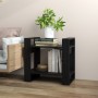Estantería/divisor de espacios madera pino negro 60x35x57 cm by vidaXL, Bookcases and shelves - Ref: Foro24-813878, Price: 32...