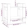 Estantería/divisor de espacios madera pino negro 60x35x57 cm de vidaXL, Librerías y estanterías - Ref: Foro24-813878, Precio:...