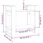 Estantería/divisor de espacios madera pino negro 60x35x57 cm by vidaXL, Bookcases and shelves - Ref: Foro24-813878, Price: 32...
