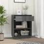 Gray solid pine wood console table 60x34x75 cm by vidaXL, Sideboards - Ref: Foro24-813836, Price: 61,82 €, Discount: %