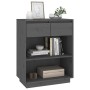 Mesa consola de madera maciza de pino gris 60x34x75 cm de vidaXL, Aparadores - Ref: Foro24-813836, Precio: 62,45 €, Descuento: %