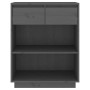 Gray solid pine wood console table 60x34x75 cm by vidaXL, Sideboards - Ref: Foro24-813836, Price: 62,50 €, Discount: %
