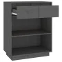 Grauer Konsolentisch aus massivem Kiefernholz, 60 x 34 x 75 cm von vidaXL, Sideboards - Ref: Foro24-813836, Preis: 61,81 €, R...