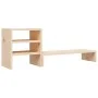 Soporte para monitor madera maciza de pino 81x20x30 cm de vidaXL, Bases y elevadores para ordenadores - Ref: Foro24-813994, P...