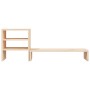 Solid pine wood monitor stand 81x20x30 cm by vidaXL, Computer bases and risers - Ref: Foro24-813994, Price: 31,42 €, Discount: %