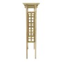 Arco con enrejado madera maciza de pino impregnada 110x60x210cm de vidaXL, Pérgolas, arcos y enrejados de jardín - Ref: Foro2...
