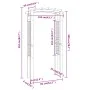 Arch with trellis in solid impregnated pine wood 110x60x210cm by vidaXL, Pergolas, arches and garden trellises - Ref: Foro24-...