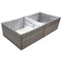 Gray synthetic rattan planter 157x80x40 cm by vidaXL, Pots and planters - Ref: Foro24-319176, Price: 80,95 €, Discount: %