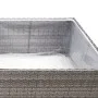 Gray synthetic rattan planter 157x80x40 cm by vidaXL, Pots and planters - Ref: Foro24-319176, Price: 80,95 €, Discount: %