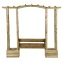 Garden pergola with impregnated pine wood bench and planters by vidaXL, Pergolas, arches and garden trellises - Ref: Foro24-3...
