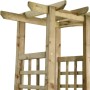 Garden pergola with impregnated pine wood bench and planters by vidaXL, Pergolas, arches and garden trellises - Ref: Foro24-3...