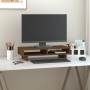 Monitor stand solid honey brown pine wood 60x27x14 cm by vidaXL, Computer bases and risers - Ref: Foro24-814002, Price: 39,82...