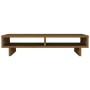 Monitor stand solid honey brown pine wood 60x27x14 cm by vidaXL, Computer bases and risers - Ref: Foro24-814002, Price: 39,82...
