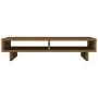 Monitor stand solid honey brown pine wood 60x27x14 cm by vidaXL, Computer bases and risers - Ref: Foro24-814002, Price: 39,16...