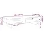Monitor stand solid honey brown pine wood 60x27x14 cm by vidaXL, Computer bases and risers - Ref: Foro24-814002, Price: 39,16...
