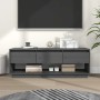 TV-Schrank aus massivem Kiefernholz, grau, 110,5 x 34 x 40 cm von vidaXL, TV-Möbel - Ref: Foro24-813846, Preis: 74,74 €, Raba...