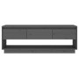 TV-Schrank aus massivem Kiefernholz, grau, 110,5 x 34 x 40 cm von vidaXL, TV-Möbel - Ref: Foro24-813846, Preis: 74,74 €, Raba...