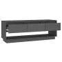 Gray pine solid wood TV cabinet 110.5x34x40 cm by vidaXL, TV Furniture - Ref: Foro24-813846, Price: 73,92 €, Discount: %