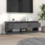 TV-Schrank aus massivem Kiefernholz, grau, 110,5 x 34 x 40 cm von vidaXL, TV-Möbel - Ref: Foro24-813846, Preis: 74,74 €, Raba...