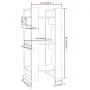 Honey brown pine shelf/space divider 41x35x91 cm by vidaXL, Bookcases and shelves - Ref: Foro24-813862, Price: 36,91 €, Disco...