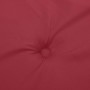 Cojines silla de jardín 2 uds tela Oxford rojo tinto 40x40x4 cm